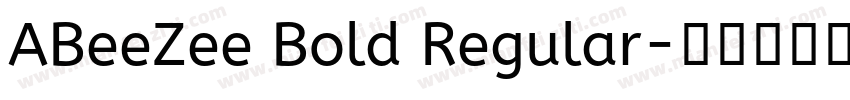 ABeeZee Bold Regular字体转换